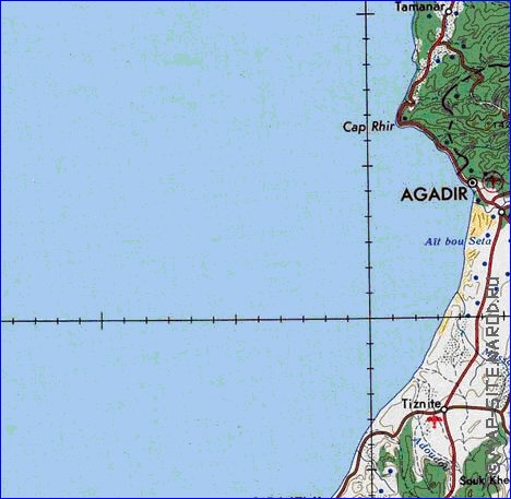 mapa de Marrocos em ingles