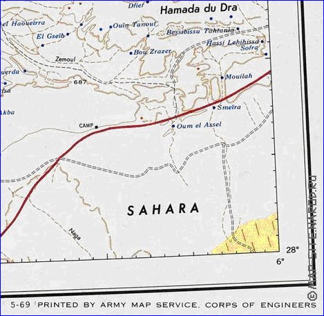 mapa de Marrocos em ingles