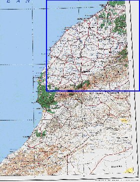 mapa de Marrocos em ingles