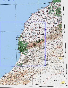 mapa de Marrocos em ingles