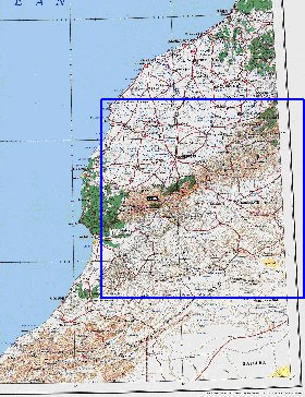 mapa de Marrocos em ingles