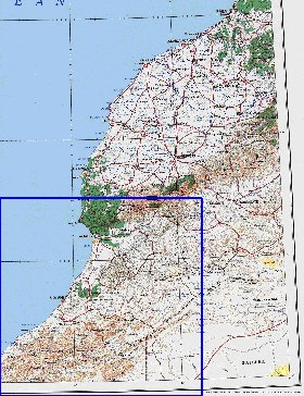 mapa de Marrocos em ingles