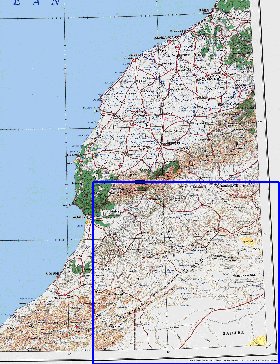 mapa de Marrocos em ingles