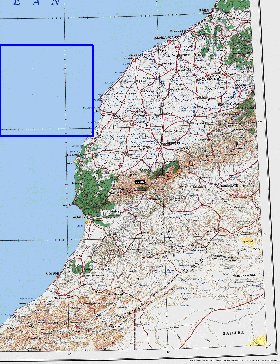 mapa de Marrocos em ingles