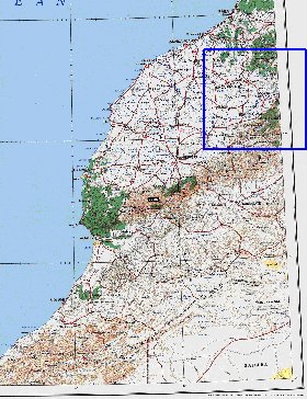 mapa de Marrocos em ingles