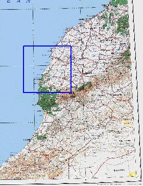 mapa de Marrocos em ingles