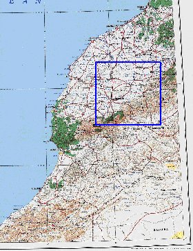 mapa de Marrocos em ingles