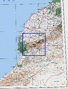 mapa de Marrocos em ingles