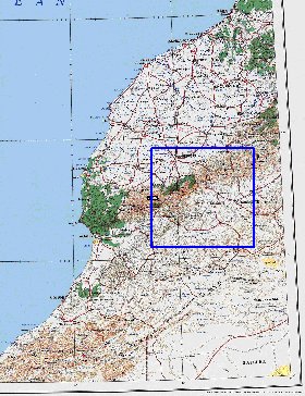 mapa de Marrocos em ingles