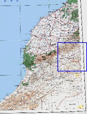 mapa de Marrocos em ingles