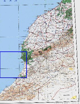 mapa de Marrocos em ingles