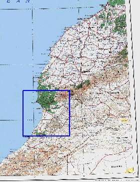 mapa de Marrocos em ingles