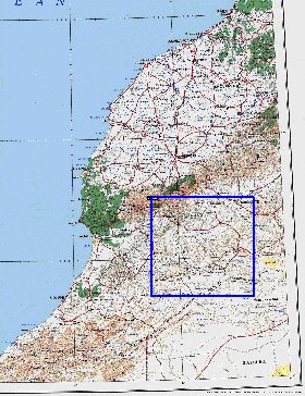 mapa de Marrocos em ingles