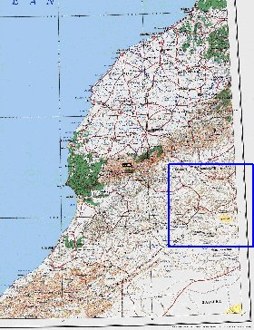 mapa de Marrocos em ingles