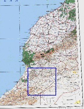 mapa de Marrocos em ingles