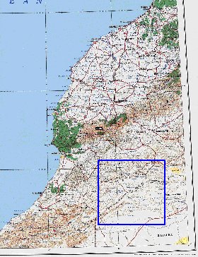 mapa de Marrocos em ingles