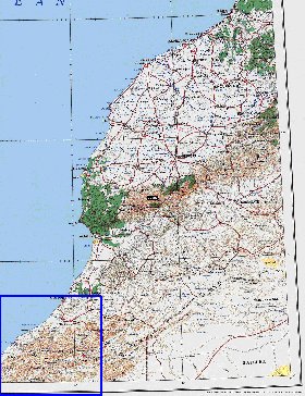 mapa de Marrocos em ingles