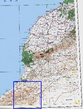 mapa de Marrocos em ingles