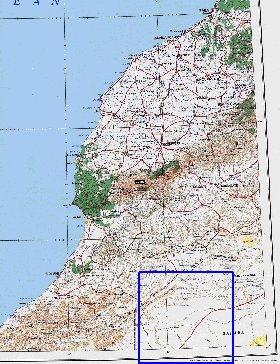 mapa de Marrocos em ingles