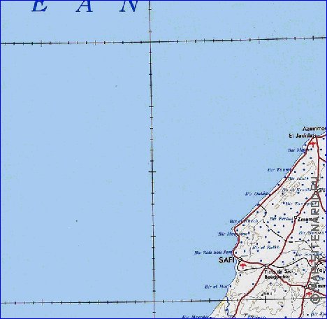 mapa de Marrocos em ingles