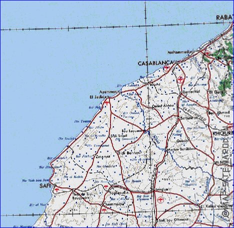 mapa de Marrocos em ingles