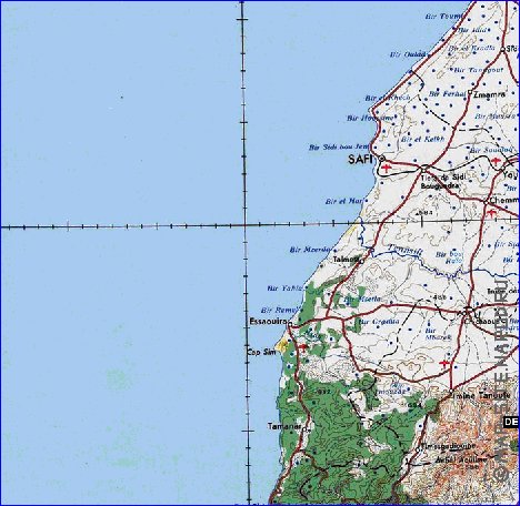 mapa de Marrocos em ingles