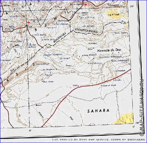 mapa de Marrocos em ingles