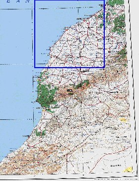 mapa de Marrocos em ingles