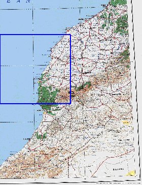 mapa de Marrocos em ingles