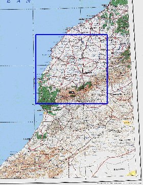 mapa de Marrocos em ingles