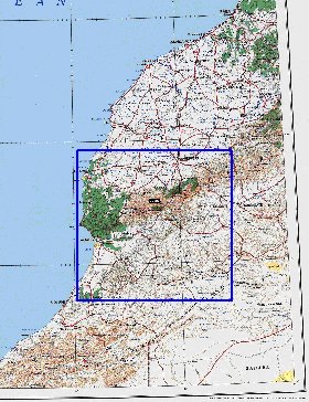 mapa de Marrocos em ingles