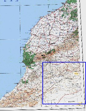 mapa de Marrocos em ingles