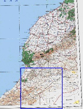 mapa de Marrocos em ingles