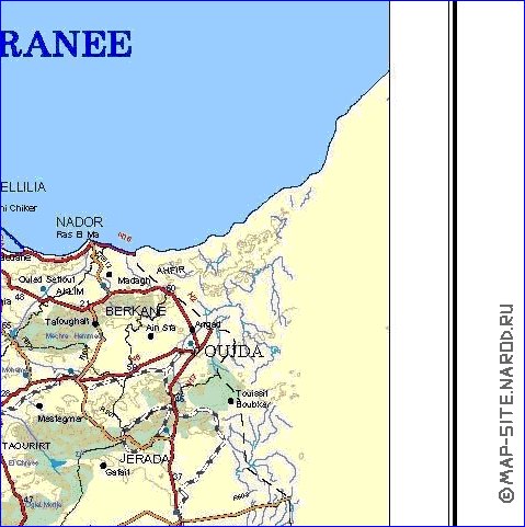 carte de Maroc