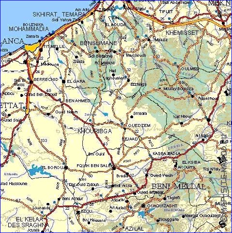 carte de Maroc