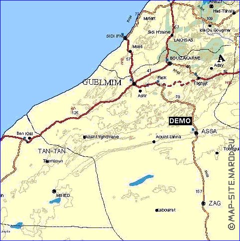 carte de Maroc