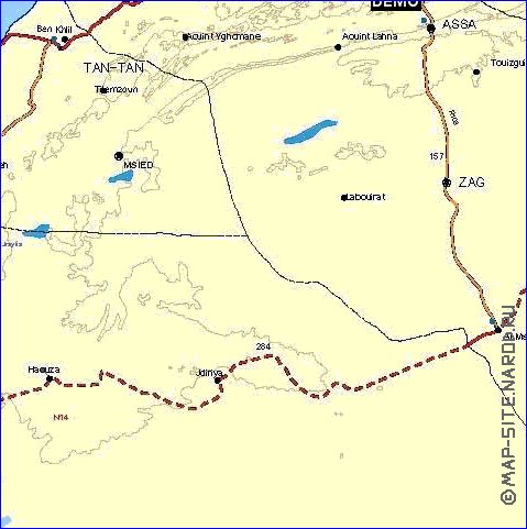 carte de Maroc