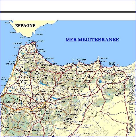 carte de Maroc