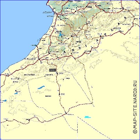 carte de Maroc