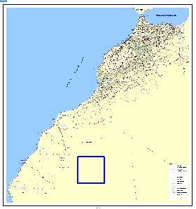 mapa de Marrocos em frances