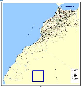 mapa de Marrocos em frances