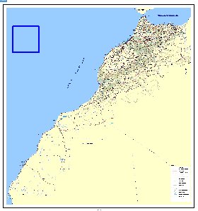 mapa de Marrocos em frances