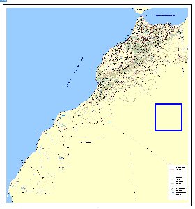 mapa de Marrocos em frances