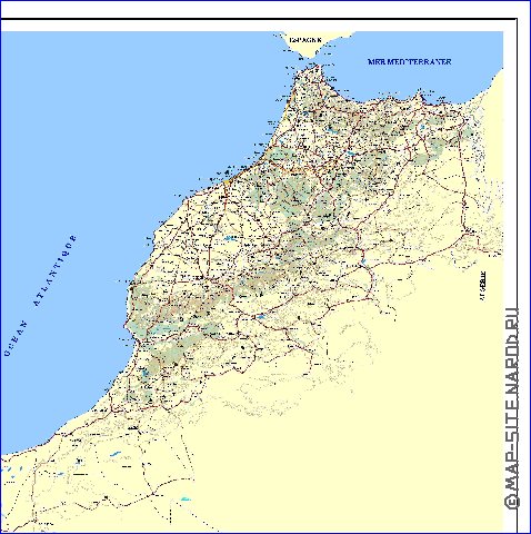 carte de Maroc