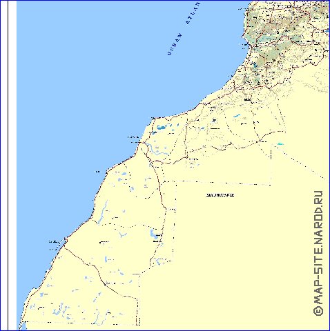 carte de Maroc