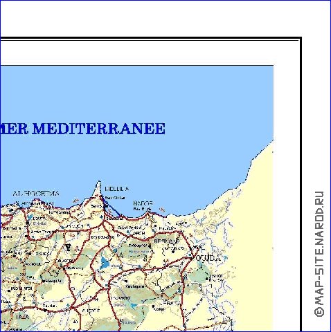 carte de Maroc