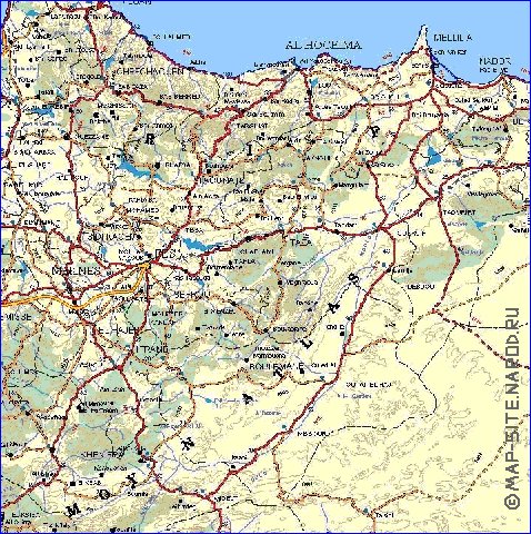 carte de Maroc