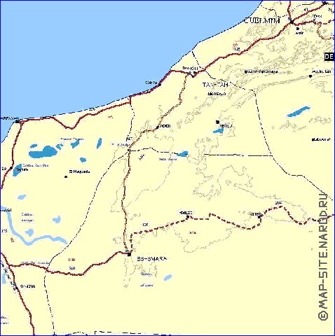 carte de Maroc