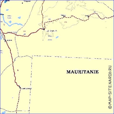 mapa de Marrocos em frances