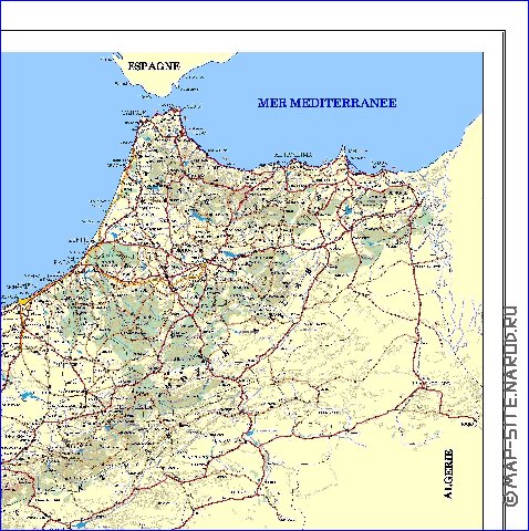 carte de Maroc